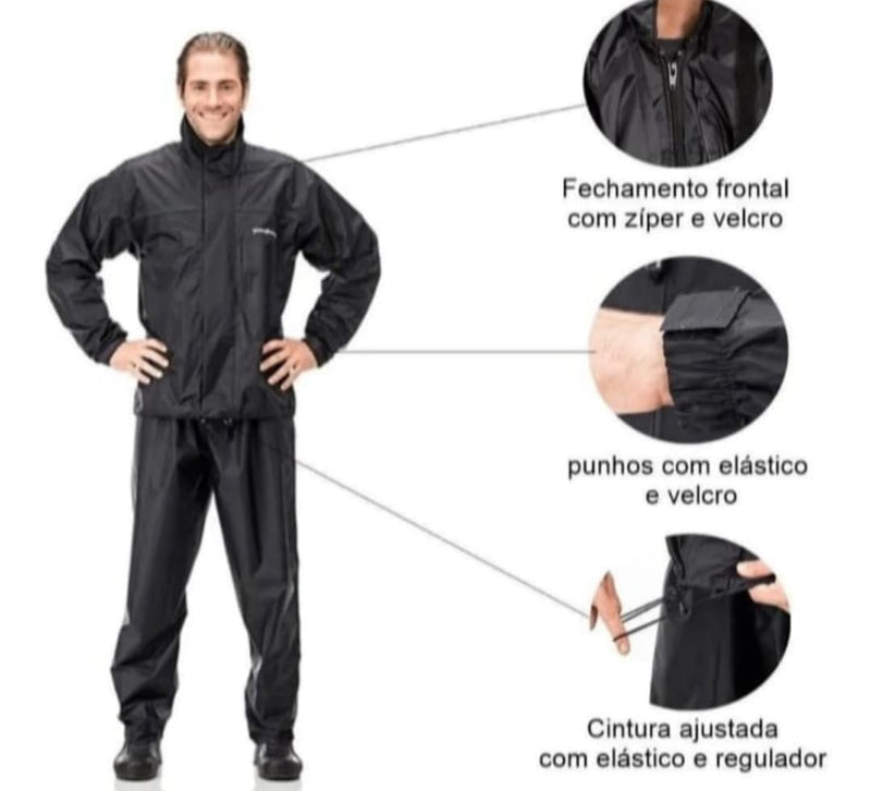 capa de chuva nylon pantaneiro